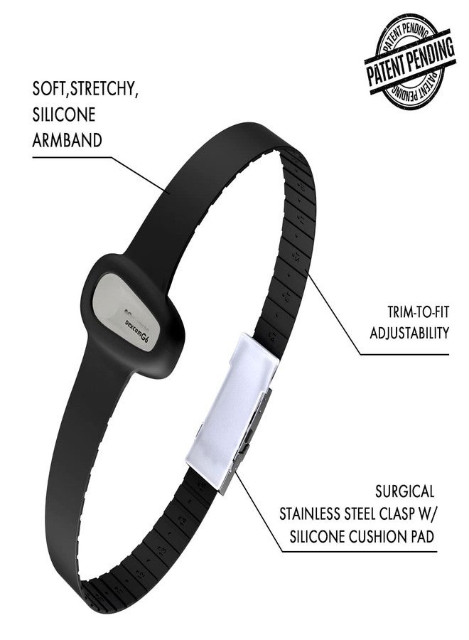 Divoti Badge Sensor Cover Compatible for Dexcom G6, Adjustable Trim to Fit, Securely Protect and Quickly Put-on/Take-Off—No More Extra Irritating Adhesive Patches - Black - Image 5